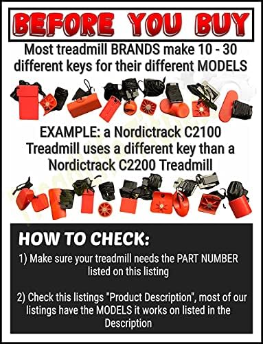 Futópad Biztonsági Kulcs - 216157 - Csere a Különböző NordicTrack Futópadok (Pontos Modellek Felsorolt)