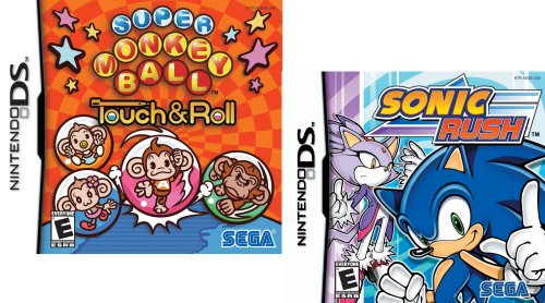 Sega Szórakoztató Csomag, mely Sonic Rush and Super Monkey Ball Touch and roll - Nintendo DS