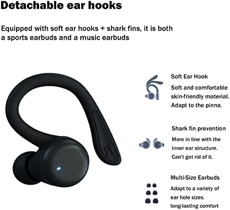 Rózsaszín Át a Fül Vezeték nélküli Fülhallgató a Earhooks Bluetooth Fülhallgató a Fülében Hook-Edzés, Futás, Sport Fejhallgató