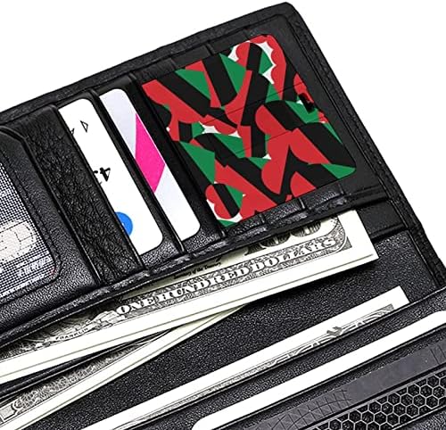 Pán-Afrikai Zászló Szív, Flash Drive, USB 2.0 32G & 64G Hordozható Memory Stick Kártya PC/Laptop