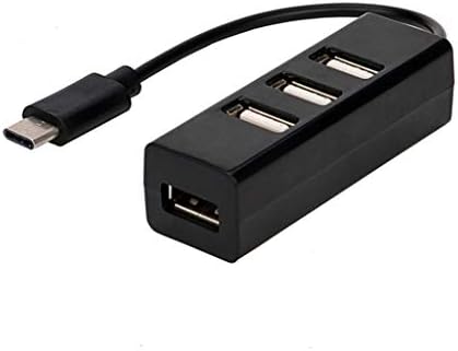 NIZYH Típus C-4-Port USB 3.0 Hub USB 3.1 Adapter Csepp Szállítási Adapter, Autós Töltő Kábel Átalakító (Szín : Fekete)
