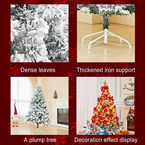 Hó Özönlöttek karácsonyfa Prémium Csuklós Mesterséges Fenyő Fa,Fém Állvány vagy 200-buja Ág Tippek Könnyen Beren Ideális Választás