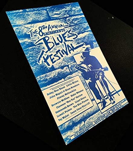 8 Éves Sacramento Blues Fesztivál Koncert Plakát B Nyájas L Milton Mayall 1984
