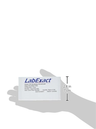 LabExact 1200569 Fokozatú VSS Üveg Mikroszálas Szűrő, Binderless Boroszilikát Üveg, 1.5 µm, 3.2 cm (Csomag 100)