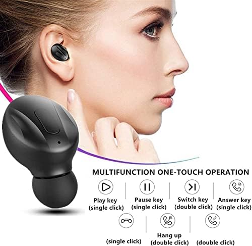 Hoseili 2023 új editionBluetooth Fejhallgató.Bluetooth 5.0 Vezeték nélküli Fülhallgató in-Ear Sztereó Hang Mikrofon Mini Vezeték