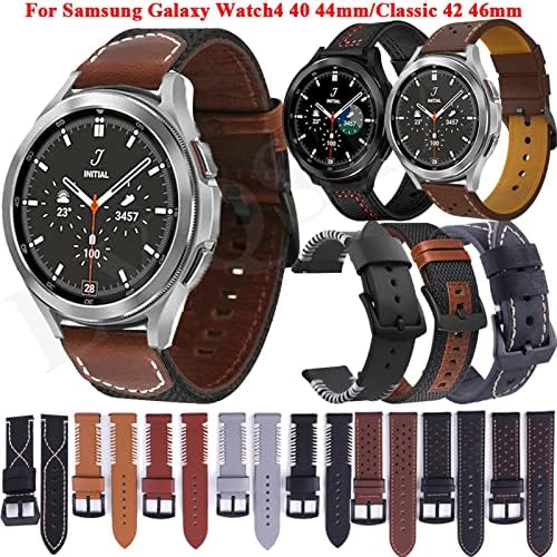 CEKGDB 20mm Bőr Hevederek Watchband Samsung Galaxy Watch4 40 44 mm/Óra 4 Klasszikus 42 46mm Eredeti Karkötő Karkötő