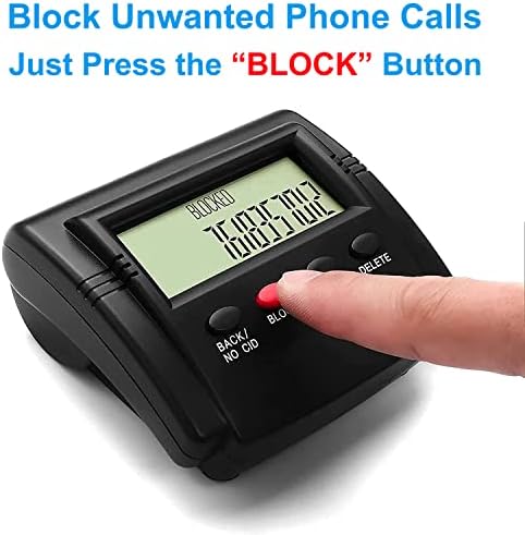 wondcam Call Blocker a Vezetékes Telefonok, Prémium Telefon Hívás Blokkolása, Egy Érintés Szám Blokk Eszköz, Blokkolja a Nemkívánatos Automatát,