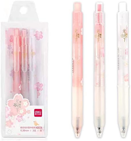 BelugaDesign Sakura Tollak | Aranyos Aranyos Pasztell Rózsaszín Fehér Japán Cseresznyevirág | Finom Pont 0.38 Álló Iskola Irodaszerek