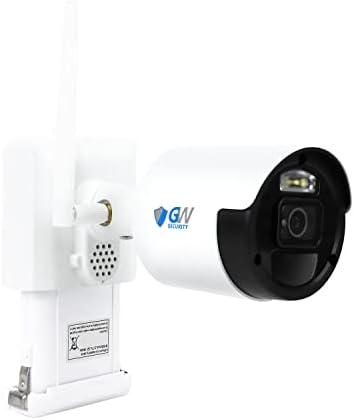 GW Biztonsági 4MP WiFi elemmel működő kétirányú Audio Reflektorfénybe Golyó kiegészítő Biztonsági Kamera (GW4538BWIFI)