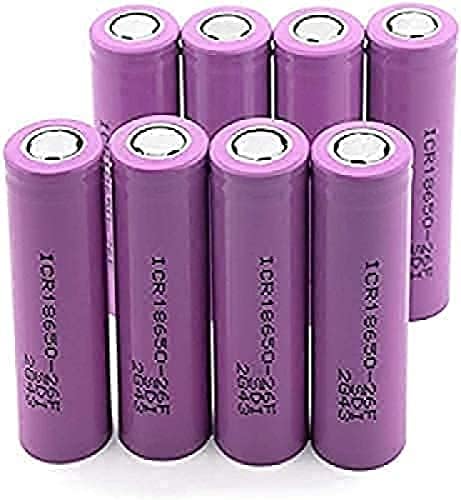 MOKXIM aa Lithium batteriess8Pieces 3,7 V Rechar Rózsaszín 18650-26F 2600MAH Li-ion vagy Lítium Akkumulátorok PCB Védett Flat-Top