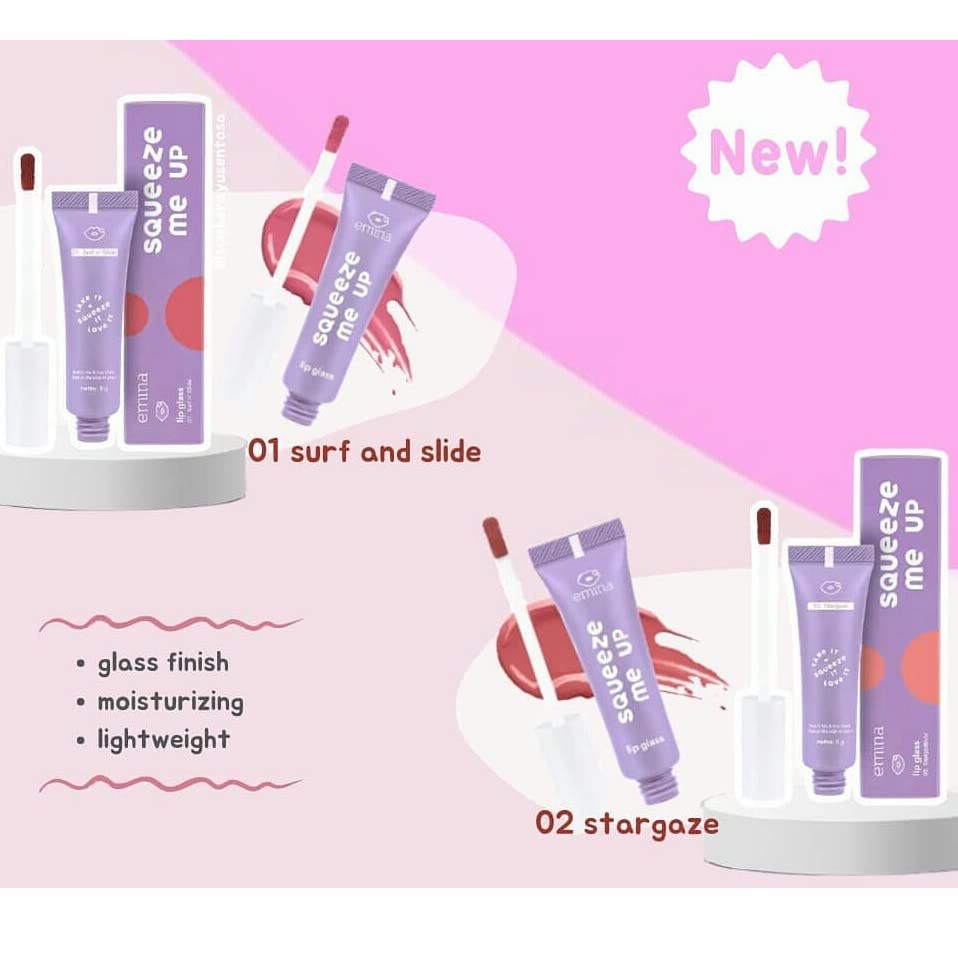 EMINA Szorítani Fel Ajak Üveg 02 Stargaze 6.5 g - Lip Cream, egy üveges kivitelben, hogy tartja a száját hidratált.