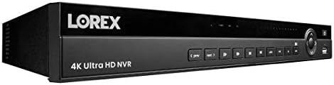 Lorex N881A38B 4K Ultra HD 32-Csatornás Biztonsági NVR, 16 Csatornás PoE Switch, valamint 2x4TB Merevlemez, Fekete (M. Felújított)