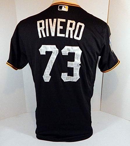 2018 Pittsburgh Pirates Felipe Rivero Vazquez 73 Játék Kibocsátott Fekete Jersey-i ST-33 - a Játékban Használt MLB Mezek