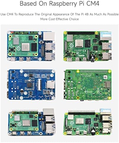 Waveshare CM4 Pi 4B Adapter Kompatibilis a Raspberry Pi, Alternatív Megoldás a Raspberry Pi 4B, CM4 Opcionális-4 GB RAM, 32 gb-os EMMC