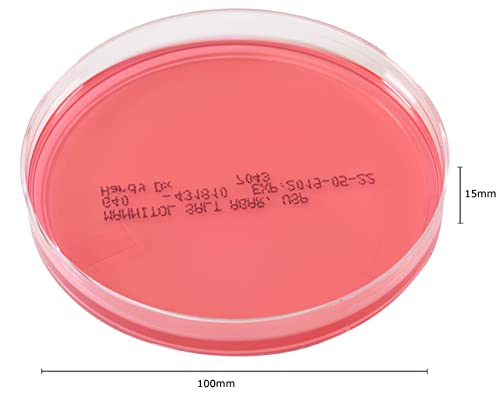 Hardy Diagnosztika Mannit Só Agar (MSA), USP, a Staphylococcus, 15x100mm Lemez, Sorrendben a Csomag 10