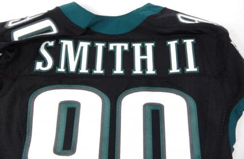 2015 Philadelphia Eagles Marcus Smith 90 Játék Kibocsátott Fekete Jersey 42 DP29152 - Aláíratlan NFL Játék Használt Mezek