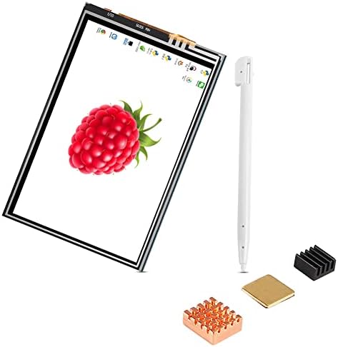 Raspberry Pi 3 B+ TFT, Érintőképernyős Kijelző Monitor,3.5 inch LCD Kijelző 320x480 + Touch Toll + védőtok + Hűtőborda a