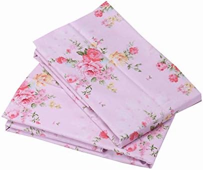 2 Csomag Virágos Párna Védők Esetekben Standard Méret, Rózsaszín Párna, Takaró 20x30 Centis, Pamut