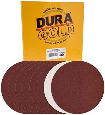 Dura-Arany Prémium 10 Csiszolás Lemez A 80 - As (Doboz 8) - Smirgli Lemezek a PSA Öntapadó Stickyback, Gyors Vágás, Alumínium-Oxid,