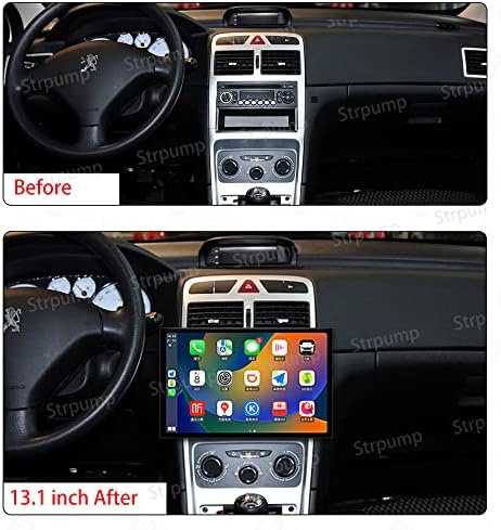 13.1 6+128GB Android 12 2002-2013 307CC Peugeot 307 307SW Autó Sztereó Rádió GPS Navigációs Carplay DSP Android Auto WiFi 4G 2K 1920