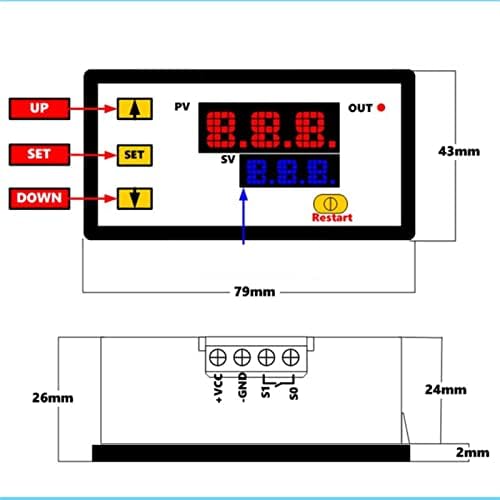 KAPPDE W3230 Mini Digitális Hőmérséklet Szabályzó K-Típusú Termosztát 12V 24V-os 220V Szabályozó Fűtés Hűtés Ellenőrzési kiváló
