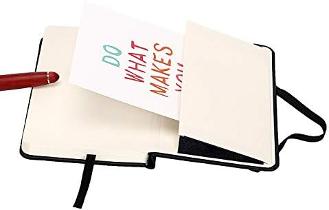 Kis Zseb Notebook 3.5 x 5.5 Keménytáblás Bélelt Papír Mini Notepad, Fekete Bőr Vázlatfüzet Összetétele Notebook 1 Csomag