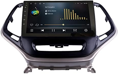 Android 10 Autoradio Autós Navigációs Sztereó Multimédia Lejátszó, GPS, Rádió, 2.5 D érintőképernyő forJeep Cherokee 2015-2019 Octa-Core