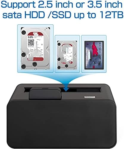 Vastag USB 3.0 SATA Merevlemez Dokkoló Állomás Pop Up Gombot, 2.5,3.5 hüvelykes HDD SSD Állomás UASP Támogatás 10TB