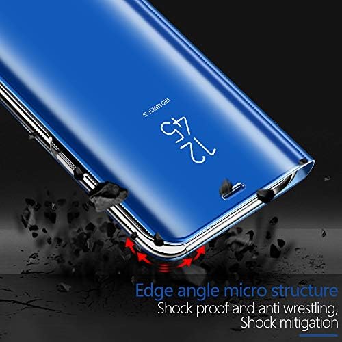 Omorro Esetben a Galaxy Note 9 Luxus Tisztán Electroplate Tükör Smink Design Flip Pénztárca 360 Teljes Test Beépített Képernyő