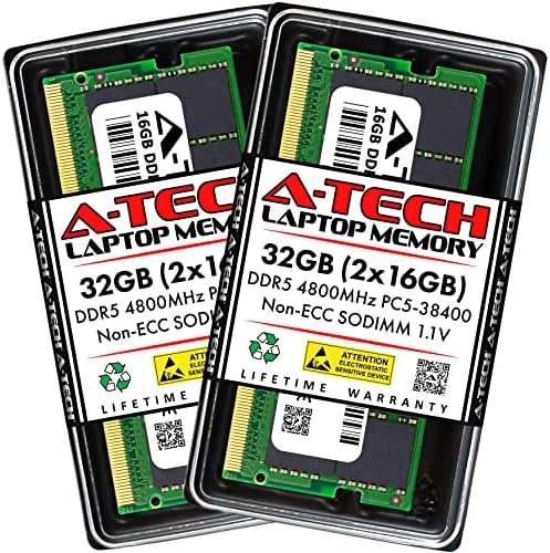 Egy-Tech 32 GB (2 x 16 GB) RAM a HP Victus 16-d1003TX | DDR5 4800MHz so-DIMM PC5-38400 262-Pin Non-ECC Memória Upgrade Kit