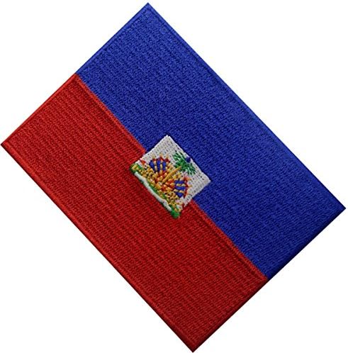 Haiti Zászló Hímzett Javítás Haiti Vasalót Varrni A Nemzeti Jelkép