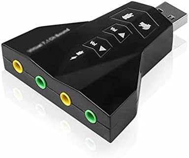 BHVXW Külső Virtuális 7.1 USB 3D Sound Audio Kártya Adapter Csatorna Konverter Laptop PC