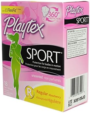 Playtex Tampon Sport Rendszeres 18 Gróf Illatmentes (3 Csomag)