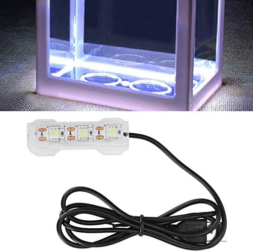 Plyisty a Víz alatt a Fény, Hordozható Vízálló LED Akvárium Lámpa, 2.4X0.8Inch USB Töltés Könnyű Súly az akvárium, Akvárium