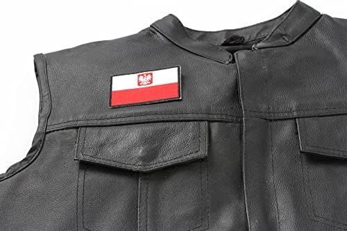 Lengyelország Zászló Patch - 3x2 cm. Hímzett Vasalót Javítás