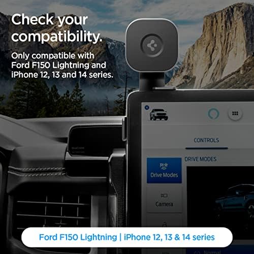 Spigen OneTap (MagFit) Célja a Ford F-150 Villám Borostyánkő Célja a Magsafe Autós tartó F150 [Nem Kompatibilis BlueCruise Csomag]