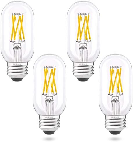 AIELIT T45/T 14 6W, E26 LED Cső Izzó 60 Watt Egyenértékű, Szabályozható(0-), Puha, Fehér 3000K, Antik Edison Izzószálas villanykörte