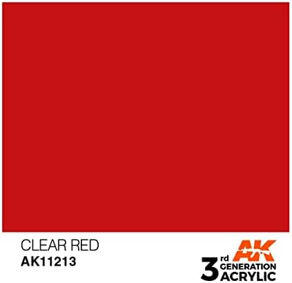 AK-Interaktív 3rd Gen Akril Tiszta Vörös 17ml - Modell Épület, Festékek, Eszközök 11213