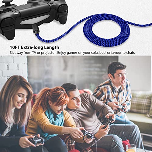 Nagysebességű Adatok Szinkronizálása Vezeték 10FT Kábel Sony PS4 Xbox Egy S/X Fonott Nylon