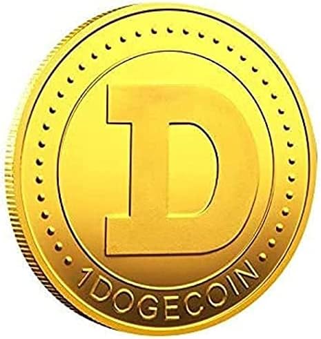 Dogecoin Emlékérme Aranyozott Doge Érme 2021 Limitált szériás Gyűjthető Érme védőtok （1）