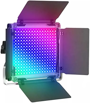 LEPSJGC LED Kamera Videó Fény,Opcionális Akkumulátor Töltő Készlet Fotózás RGB480 Fény + AC Adapter Stúdió