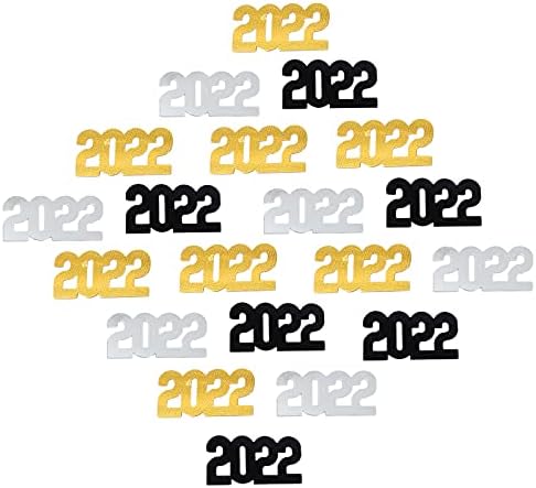 GALPADA Boldog Új Évet Dekoráció 3Packs 2022 Új Év, Konfetti, Dekoráció, Kreatív Party Konfetti Haza Asztal Dekoráció