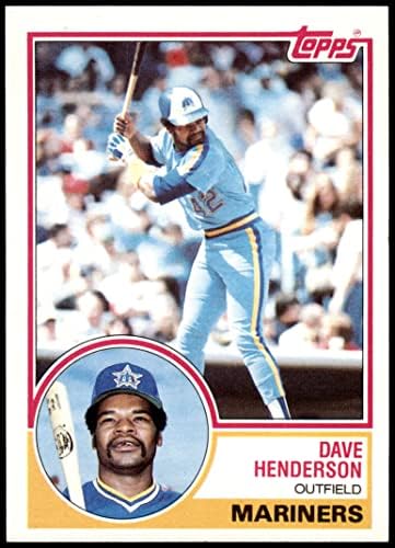 1983 Topps 732 Dave Henderson Seattle Mariners (Baseball Kártya) NM Mariners