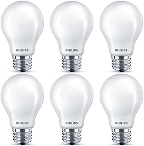 A Philips LED-es Klasszikus Üveg Nem Szabályozható 19 Villanykörte: 450 Lumen, 5000-Kelvin, 4.5 W (40 W-os Megfelelője), E26 Alap, Nappali,
