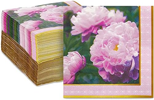 A rózsaszín Rózsa a Szalvéták, a Virág Párt (6,5 x 6.5 A, 150 Csomag)