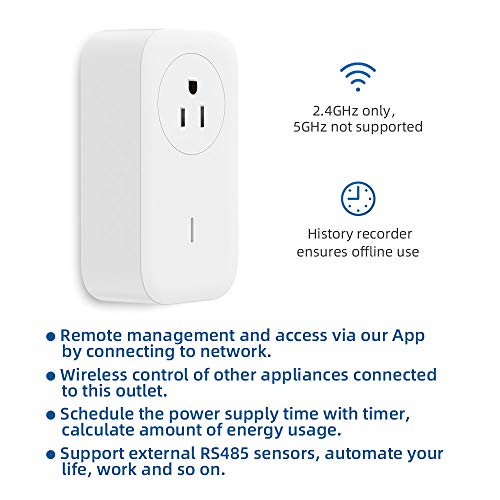 UBiBot Smart Plug WiFi Távirányító Outlet Alexa & IFTTT, Energia Monitoring, Időzítő Funkció, Nem HUB Szükséges, Késleltetett