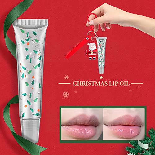 Tartós Szájfény Plumper Karácsonyi Lip Care Set Egy Szájfény, Egy Karácsonyi Medál Lip Lip Gloss Fokozó, Illetve Lip Care, Hogy