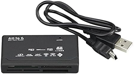JORCEDI Mini 26-in-1 USB 2.0 Nagy Sebességű Memóriakártya Olvasó, xD, CF, SD, MS SDHC Fekete Stabil Kapcsolatok